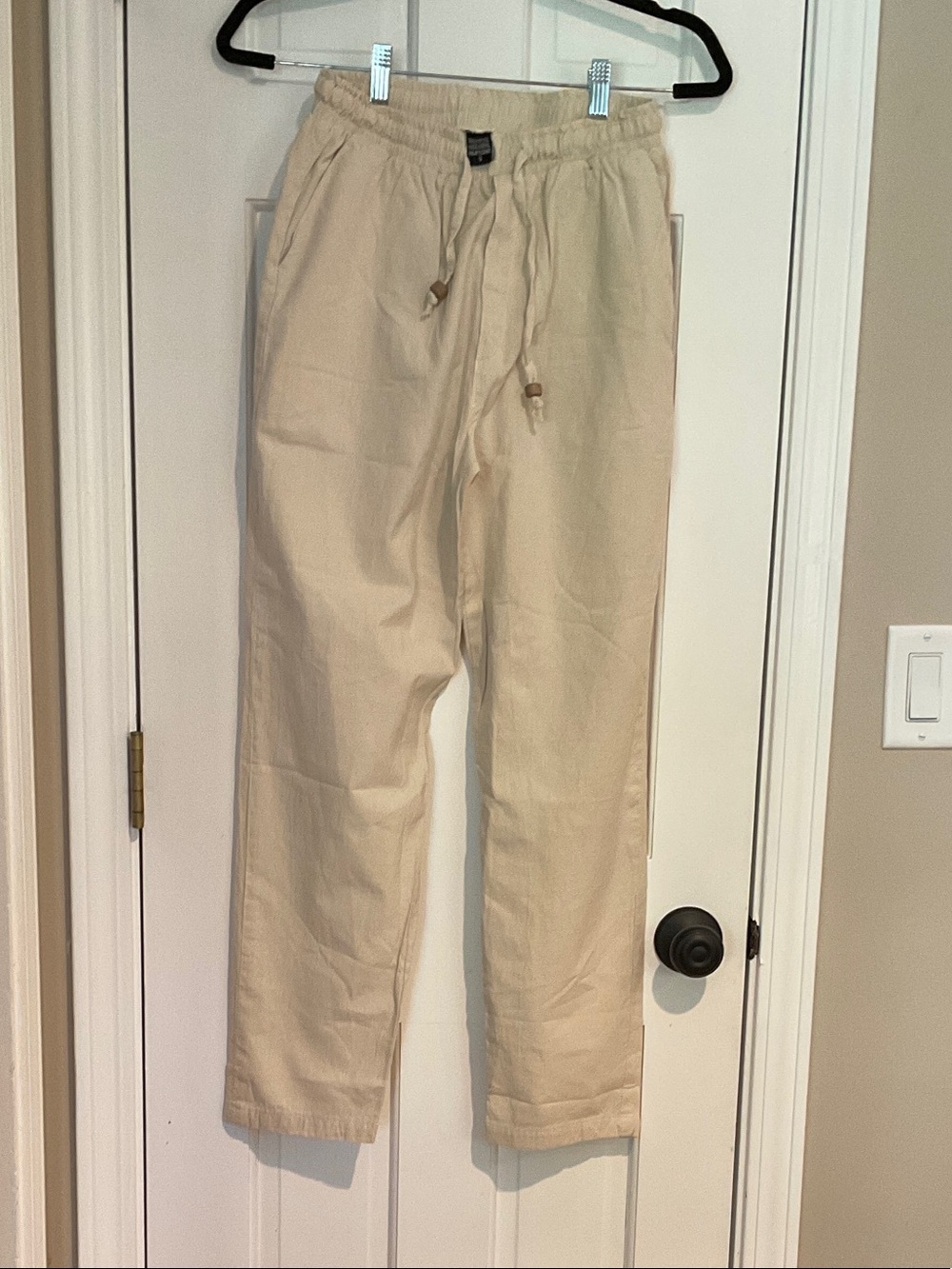 Rising International Men's Drawstring Chinos in Light Tan